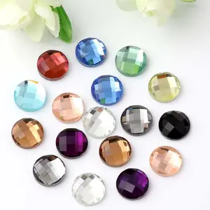 Square Shape Flatback Glass Beads With Rhinestone 8mm 12mm 16mm Sizes Motif Style Colors For Garment Shoes Bag Accessories