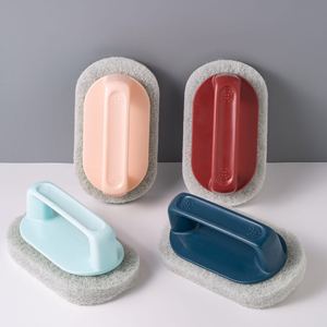 Cleaning <b>Brush</b> Stain-Removing Bathtub Scrubber Easy-To-Clean Tile Kitchen Pot <b>Brush</b> Sponge Pad - Product Image 1