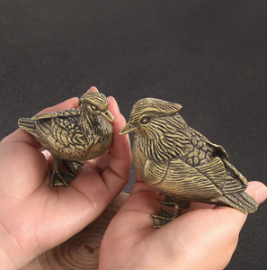 Ornement de canard mandarin en laiton coulé de style vintage, <span class=keywords><strong>symbole</strong></span> de harmonie conjugale et d'amour, parfait pour les mariages - Product Image 4
