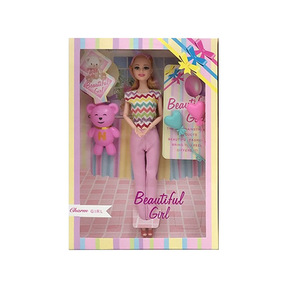 Vente EPT petites filles mignonnes cadeaux d'anniversaire 11.5 pouces Pvc corps solide mode robe poupée jeu ensemble jouets pour bébé ensemble - Product Image 1