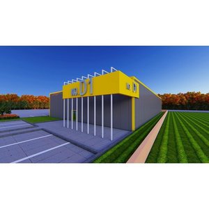 Magazzino Prefabbricato in Acciaio Leggero a Prezzo Conveniente per Uffici e Sale Espositive, con Servizi di Saldatura, Taglio e Piegatura - Product Image 5