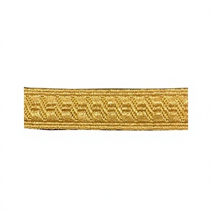 Dada 2 Bar Gold Black Garnitures tressées personnalisées pour uniformes, en maille de strass, lavables, confortables, en matériau bouillon/mylar - Product Image 6