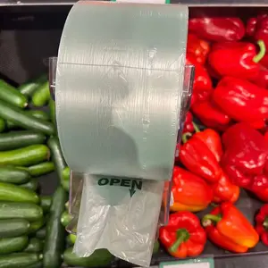 超市积木和卷水果蔬菜包装超市平板产品卷袋