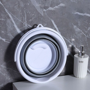 Cubo Plegable Portátil de Gran Capacidad para Acampar al Aire Libre, Pescar, Cubo Plegable para el Hogar, Lavabo Plegable - Product Image 4