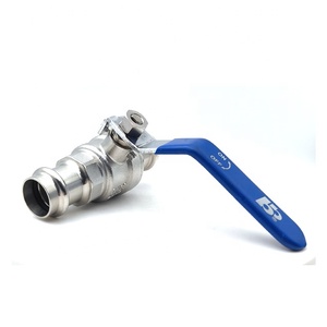 BH13958 V-Profile SS316L Press <strong>Ball</strong> <strong>Valve</strong> for Pipe Connection 15mm-54mm High Quality <strong>Ball</strong> <strong>Valve</strong> - Product Image 1