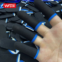 WFUN Manchon de Doigt de Jeu PUBG, Gants Anti-Transpiration Respirants en Carbone pour Jeux Mobiles Flydigi, Protège-Pouces