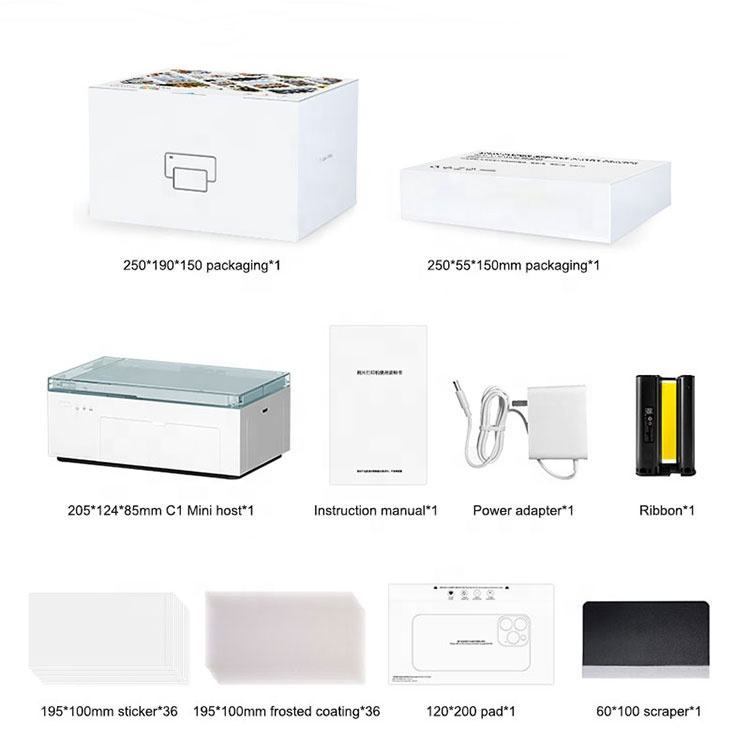 White_Mini backing film printer (includes 36 backing film sets)