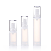 Emballage cosmétique, flacon pompe sans air en plastique givré, scellé, vide, 15/30/50 ml, flacon pour lotion