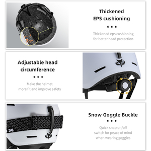 Casco de esquí portátil con logotipo personalizado para nieve, casco de esquí portátil con características de diseñador para deportes de invierno, venta al por mayor, equipo de esquí - Product Image 3