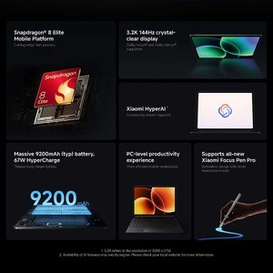 Xiaomi Pad 8 pro 8+256g 12.9 Inch <b>Tablet</b> With Keyboard And <b>Pen</b> Android 14 Octa Core For Professional Use - Product Image 4