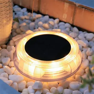 LED açık bahçe güneş yeraltı ışık güneş güç Disk güverte ışığı gömülü güneş Led lamba bahçe dekorasyon