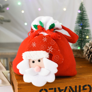 Vente en gros de sacs à main de décoration de Noël, de sacs cadeaux du Père Noël et de sacs à fruits de Noël - Product Image 5