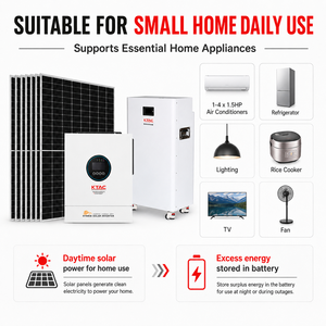 Sistema Solare Ibrido Off-Grid da 30KWH con <span class=keywords><strong>Inverter</strong></span> da 12KW, Batteria al Litio 51.2V 314Ah e <span class=keywords><strong>Pannelli</strong></span> <span class=keywords><strong>Solari</strong></span> <span class=keywords><strong>per</strong></span> Casa - Product Image 6