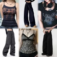 Yazlık Kadın Karışık Kullanılmış Giyim Toptan Lot Vintage Üstler Pantolonlar Etekler Elbiseler İkinci El Moda Stok Balyaları