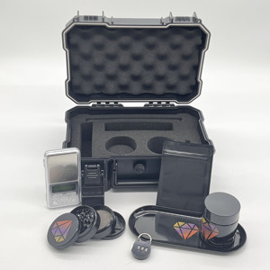 New Product Stash Smoking accessories Kit Smell proof wholesale smoke stash box with grinder