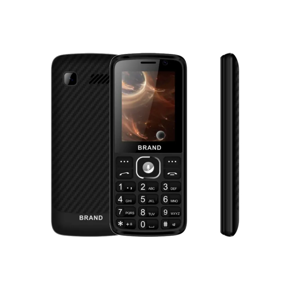 DW2406 2.4 inç KaiOS 4GB + 512MB akıllı özellik düğme Bar telefon 3G