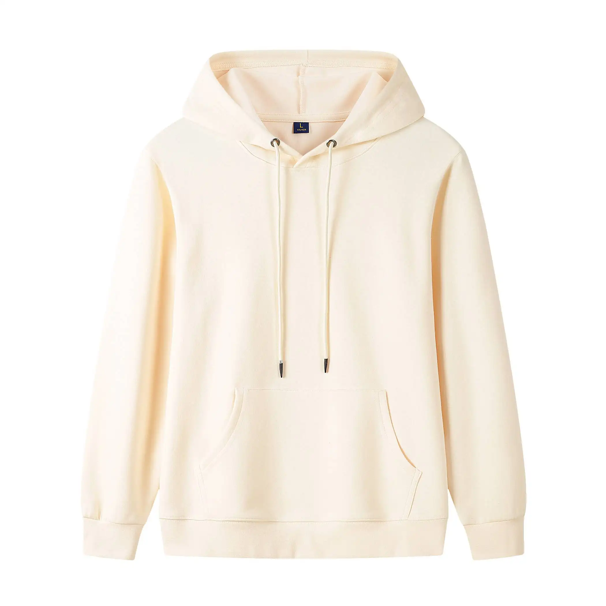 EH-044 Super weicher Stoff Baumwolle 320g/m² schwarzer Hoodie-Pullover Passender Mode-Hoodie in US-Größe für Männer und Frauen