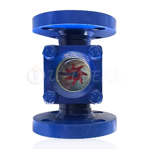 Stainless Steel SS316 <strong>Solenoid</strong> Sight <strong>Flow</strong> Indicator 1-1/4 Inch Paddle Wheel <strong>Flow</strong> Sight Glass 1/2" Medium Measurement Pipelines - Product Image 6