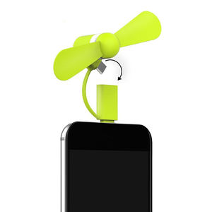 2024 <span class=keywords><strong>2</strong></span> in 1 Mini seyahat taşınabilir şarj edilebilir cep telefonu Fan el Mini Fan için tip-c Android mikro USB - Product Image 3