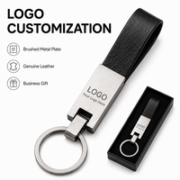 Özel Logo Deri Kayışlı Metal Anahtarlık, Hediye Kutulu, Lazer Kazımalı Anahtarlık, Kurumsal İşletme Promosyon Hediyeleri için