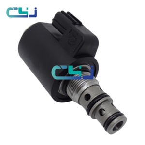 โซลินอยด์วาล์ว 24V รุ่น KWE6K22 G24D16B วาล์วหยุด สำหรับอะไหล่เครื่องจักรรถขุด SK200 หมายเลข 3855361040 - Product Image 5