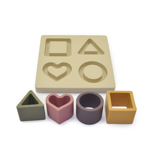 Personalized Love Shape Puzzle Custom Logo Food Grade Silicone Children's Montessori Educational Toy - Product Image 3