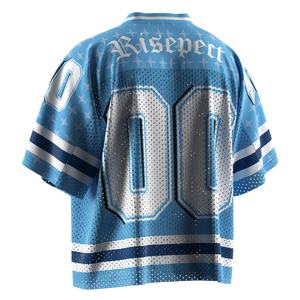 เสื้อฟุตบอลอเมริกันคลาสสิกพร้อมแถบเสื้อแบบย้อนยุค ระบายอากาศได้ดี เหมาะสำหรับสวมใส่ในวันแข่งขัน - Product Image 6