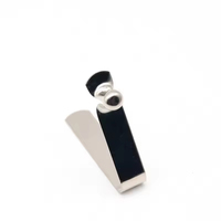 Clip à bouton unique Oem de haute qualité en acier inoxydable pince à ressort en forme de V support en acier inoxydable bouton en métal plat verrouillage à ressort Cl