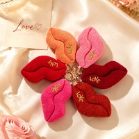 Porte-clés en peluche Lèvres Rouges, Mini Peluche Douce, Pendentif de Sac, Cadeau de Saint-Valentin, Jouet en Peluche Moelleux, Fabricant OEM ODM Personnalisé