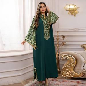 Robe de luxe pour femmes musulmanes, style Dubaï, Moyen-Orient, brodée de perles et de sequins, robe islamique pour femmes - Product Image 4