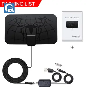 Hot Indoor 4K DVB-T2 Freeview isdb-tb canale locale trasmissione 1500 miglia Antenna digitale TV Antenna amplificata HDTV