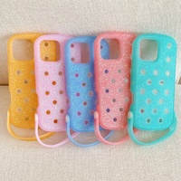 Coques de téléphone TPU tendance et amusantes avec paillettes, compatibles avec iPhone 17 Pro Max, iPhone 16 et iPhone 14/13/15 Pro