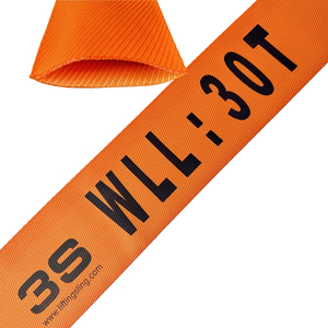 Funda Protectora <span class=keywords><strong>Tubular</strong></span> de Poliéster Resistente de 150 mm y 30T, Personalizada, al por Mayor para Eslingas de Elevación Redondas, de Fabricante Chino - Product Image 1