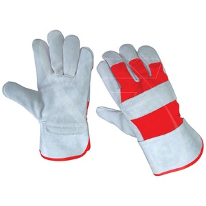 Vente en gros de gants en cuir de gréeur canadiens du Pakistan Cuir de vachette fendu Usage quotidien Gants de travail durables les plus vendus - Product Image 1