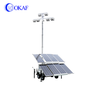 Tour d'éclairage mobile solaire à gestion à distance standard américaine OKAF pour l'exploitation minière, la construction, l'éclairage <span class=keywords><strong>de</strong></span> <span class=keywords><strong>travail</strong></span> <span class=keywords><strong>de</strong></span> <span class=keywords><strong>nuit</strong></span> - Product Image 2