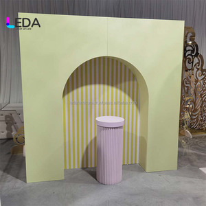 LEDA, superventas, venta al por mayor, arco de fondo acrílico de Color caramelo para decoración de boda, fiesta de Hotel - Product Image 4