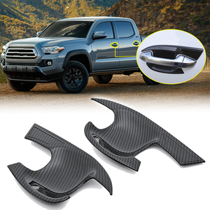 Car Carbon Fiber Side <strong>Door</strong> Handle Cup Bowl Lid Frame Cover Trim Molding for 2016-2023 Toyota 3rd Gen Tacoma Auto Exterior Parts - Product Image 1
