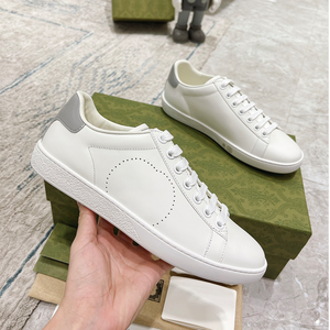 Zapatillas Deportivas de Piel Genuina Blanca de Alta Gama para Hombre, Zapatos Casuales Personalizados, Zapatos de Moda GC - Product Image 2