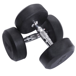 Mancuerna de goma encajonada, peso de hierro fundido con Mango antideslizante, mancuerna, equipo de entrenamiento de fuerza, accesorios de gimnasio en casa - Product Image 3