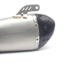 Tubo de Escape Universal para Motocicleta CHMotor Alpha, Silenciador de Fibra de Carbono, DB Killer, <span class=keywords><strong>ATV</strong></span>, Pit Dirt, 300cc, 600cc, <span class=keywords><strong>1000cc</strong></span>, Moto Deportiva - Product Image 4