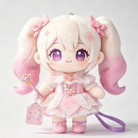 Poupée en peluche personnalisée de type Magical Girl, disponible en plusieurs couleurs. Conception personnalisée OEM ODM, vente en gros d'usine.