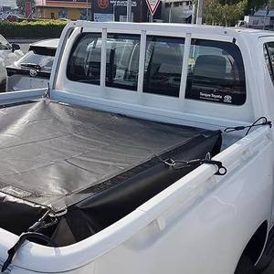 पिकअप ट्रक बिस्तर कट-टू-आकार मोल्डिंग प्रसंस्करण सेवा के लिए ईटेक्स भारी शुल्क एंटी- यूव पॉलिएस्टर जाल कपड़े कार्गो नेट - Product Image 5