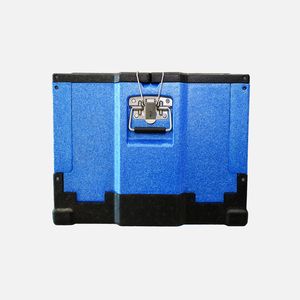 EU hậu cần có thể gập lại thùng nhựa màu xám hộp đóng mở và gấp container để lưu trữ và di chuyển - Product Image 3