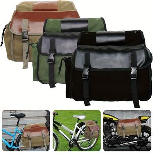 大型容量アップグレード耐久性のある自転車用自転車リアラックパニエトランクサドルバッグサイクリング用トラベルバッグ - Product Image 2