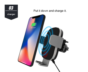 Xiaomi ChuangLong — <span class=keywords><strong>chargeur</strong></span> de voiture 10W, à <span class=keywords><strong>Induction</strong></span> infrarouge, sans fil, support de charge rapide, pour ventilation de véhicule - Product Image 2