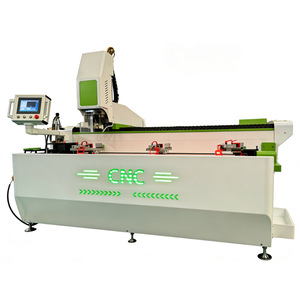 เครื่องกัดซีเอ็นซีแบบคัดลอกอัตโนมัติสองหัว ขนาด 1600 มม. สำหรับงานอลูมิเนียม โปรไฟล์ หน้าต่างพีวีซี ผลิตในจีน พร้อมฟังก์ชั่นเจาะและกัดโลหะ - Product Image 1