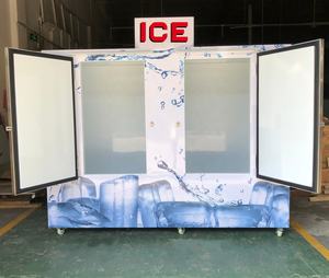 Chambre froide mobile de <span class=keywords><strong>petite</strong></span> <span class=keywords><strong>taille</strong></span> commerciale pour le stockage de glace en sacs, grande capacité, <span class=keywords><strong>congélateur</strong></span> pour la vente de glace en sacs - Product Image 2