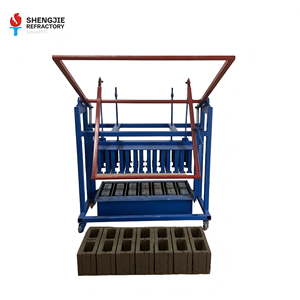 Machine manuelle non motorisée à prix d'usine pour la fabrication de petites briques en béton, briques creuses et briques de pavage autobloquantes - Product Image 1
