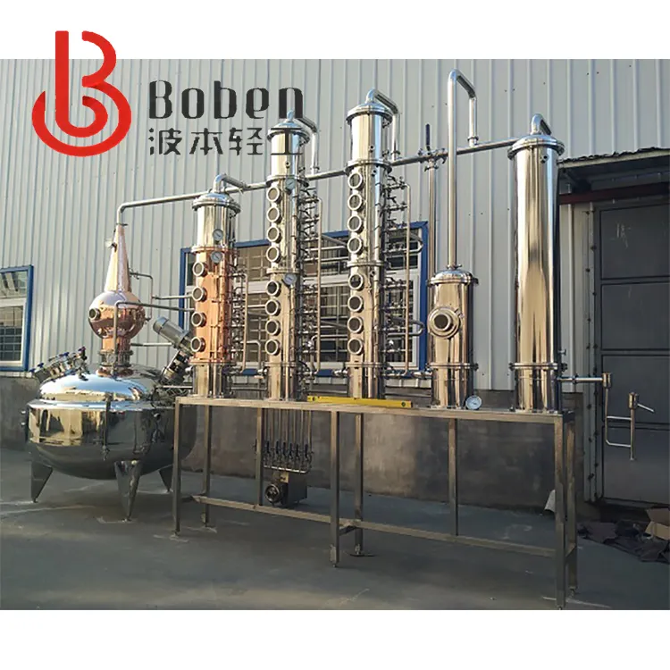 50L-20000L Stainless Steel Alcahol Distilerethanol Distillation For Wine Making