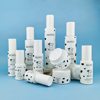 Ensemble de flacons de soin de la peau en gros, de 30 ml à 150 ml, design mignon, flacons en verre cylindriques fins pour lotion de soin de la peau